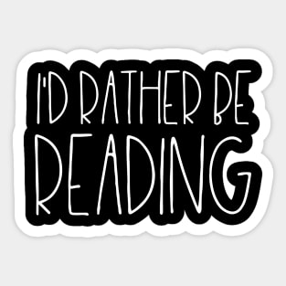 I'd rather be reading Sticker